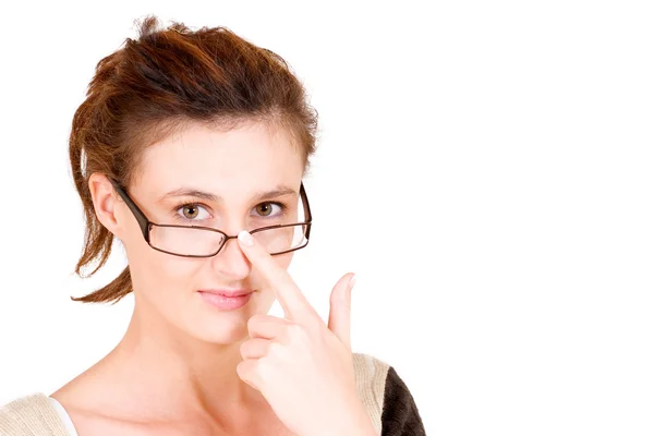 Mujer de negocios con gafas —  Fotos de Stock