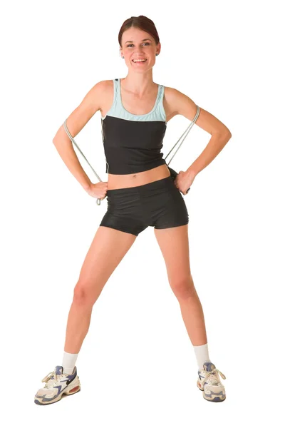 Woman with confidence in gym wear — Stock Photo, Image