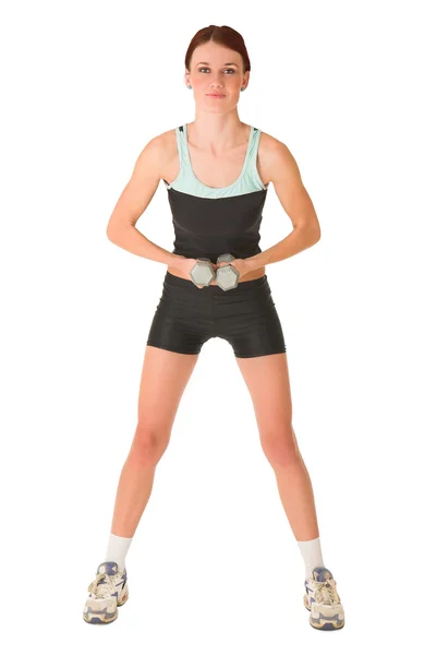 Woman dressed in gym wear — Stock Photo, Image