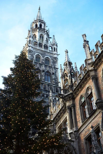 The Neues Rathaus a Monaco di Baviera, Germania — Foto Stock