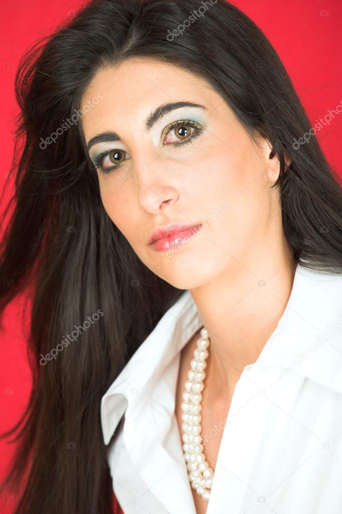 Beautiful young adult Italian woman