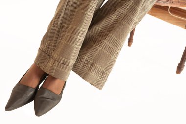 bir Afrika iş kadın ayakları