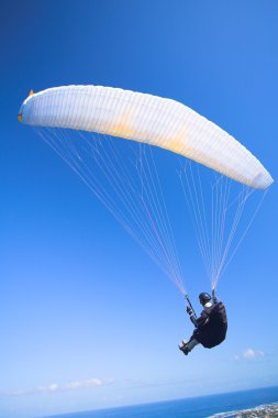 Paraglider launching clipart
