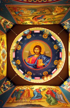 The ceiling of a Greek Orthodox Church South Africa clipart