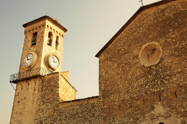 la tour du suquet Cannes, Fransa tarihinde saat kulesi