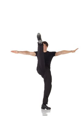 Beyaz erkek Step dansçısı