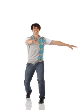 Beyaz erkek Step dansçısı