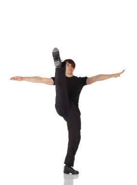 Beyaz erkek Step dansçısı