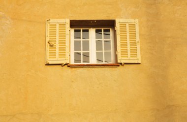 pencere, bir bina Antibes, Fransa
