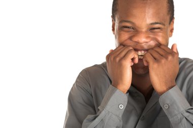 Businessman in grey shirt