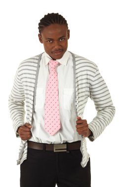 siyah Afrika işadamı