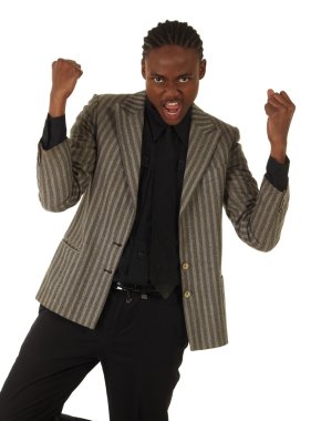 siyah Afrika işadamı