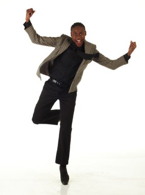 siyah Afrika işadamı