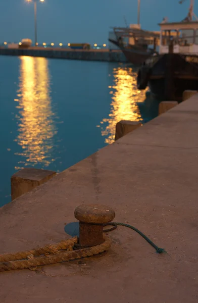 Hafen bei Nacht — Stockfoto