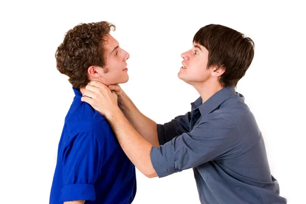 Two business partners fighting — Stock Photo, Image