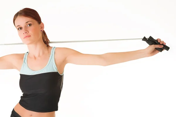 A woman in gym clothes — Stock Photo, Image