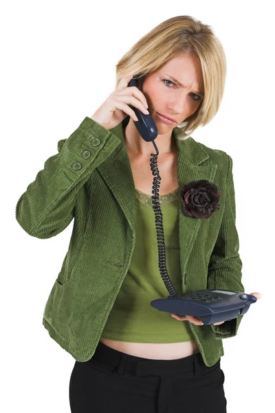 Businesswoman talking on the phone — Stock Photo, Image