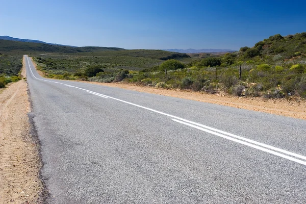 La lunga strada solitaria — Foto Stock