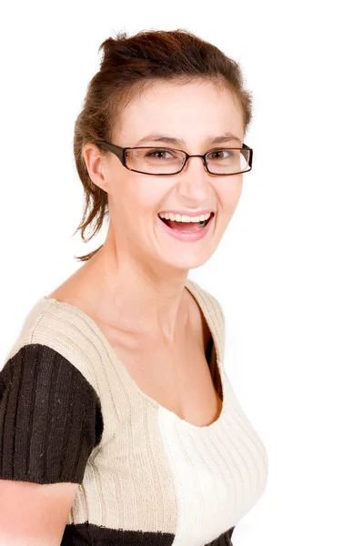 Business woman with glasses — Stock Photo, Image