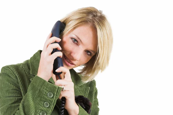 Businesswoman talking on the phone — Stock Photo, Image