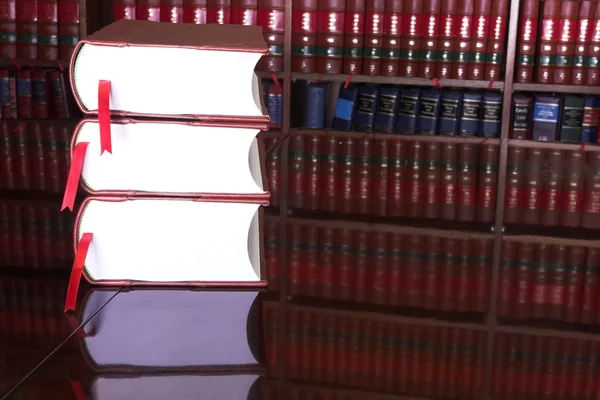 Legal books on table — Stock Photo, Image