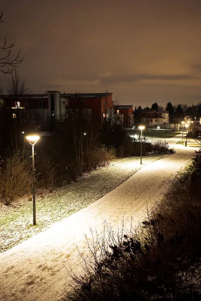 Verlaten straten van München op nightime — Stockfoto