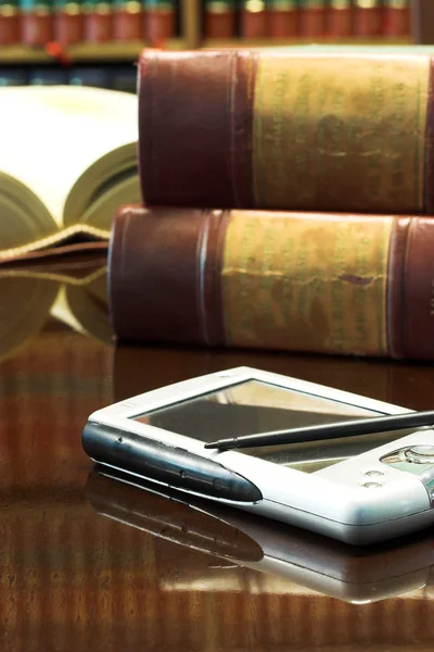 Legal books on table — Stock Photo, Image