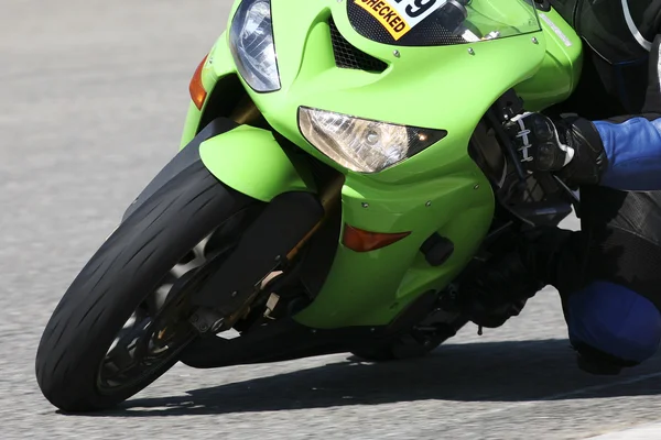 Hög hastighet superbike på krets — Stockfoto