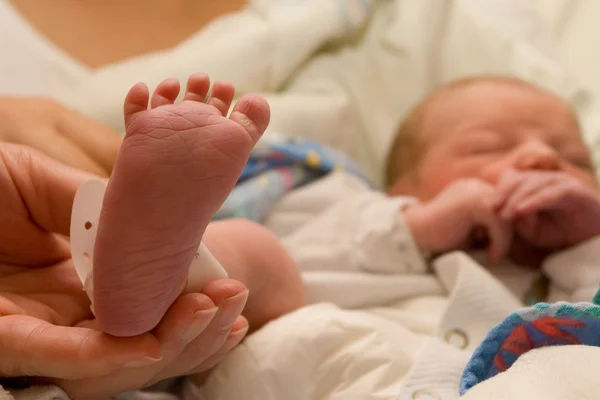 Foot of a new born baby