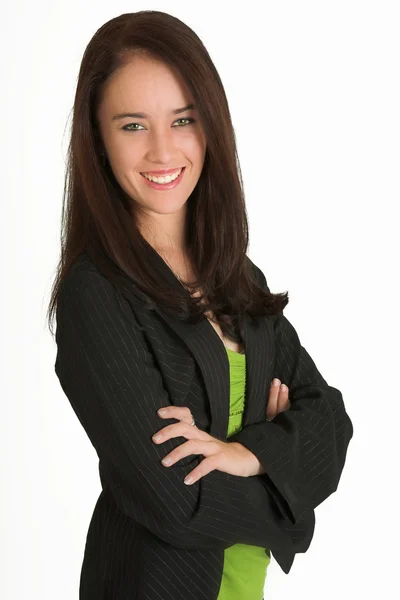 Portrait of a brunette business woman — Stock Photo, Image