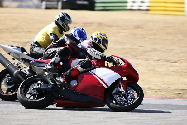 High speed Superbike on the circuit — Stock Photo, Image