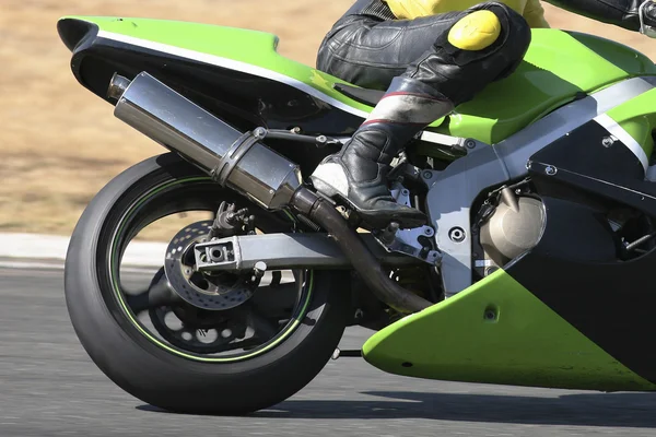 High speed Superbike on the circuit — Stock Photo, Image