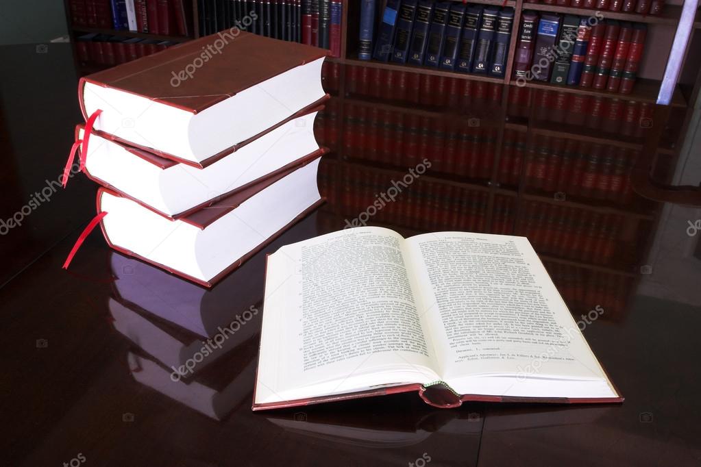 Legal books on table - South African Law Reports
