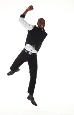 Genç siyahi Afrikalı işadamı