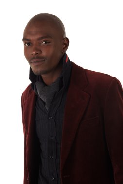 Genç siyahi Afrikalı işadamı