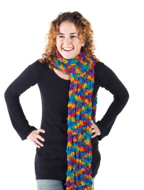 sevimli genç yetişkin beyaz kadın kıvırcık kırmızı saç