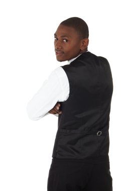 siyah Afrika işadamı