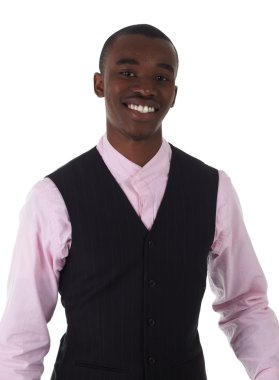 yarı resmi elbise genç siyah Afrika iş adamı