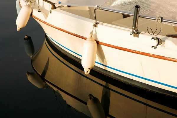 A close-up of a yacht in Antibes, France — Stock Photo, Image