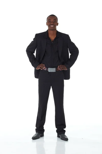 Fiatal felnőtt fekete-afrikai üzletember — Stock Fotó