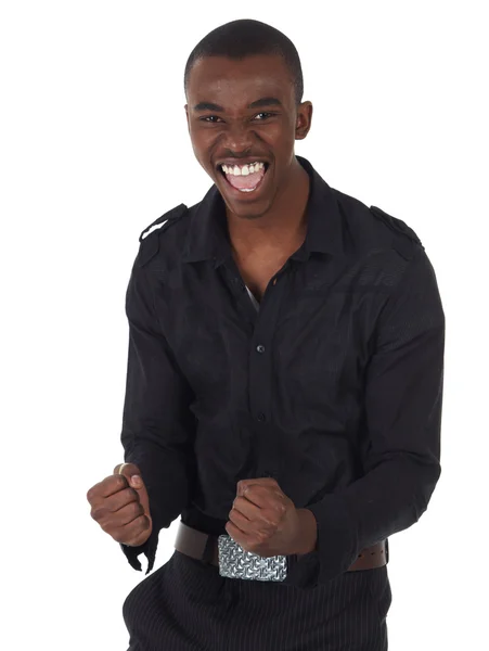 Joven adulto negro africano hombre de negocios — Foto de Stock