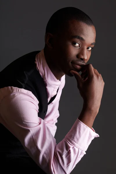 若い黒人アフリカ人実業家 — ストック写真