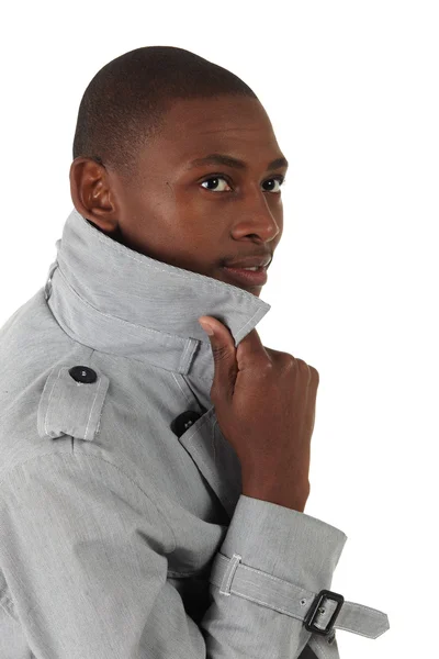 Молодой чернокожий бизнесмен — стоковое фото