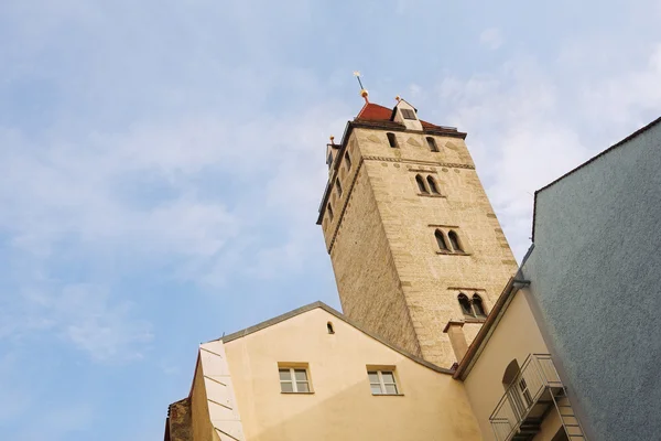 Straubing skyline desde Theresienplatz — Foto de Stock