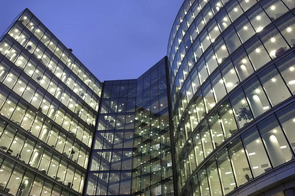 Office block at nighttime — Stock Photo, Image