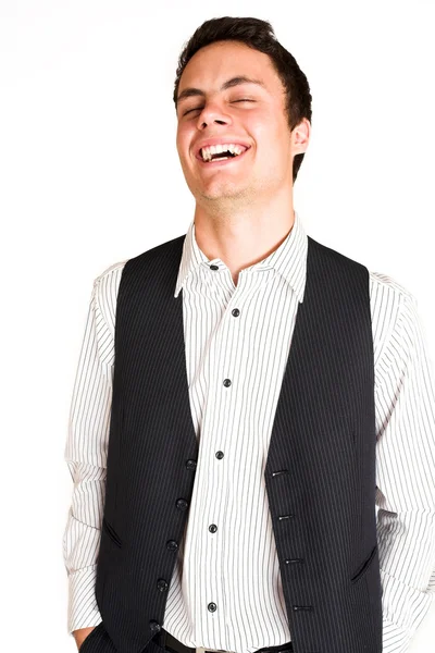 Businessman smiling — Stock Photo, Image