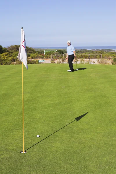 Man playing golf. — Stock Photo, Image