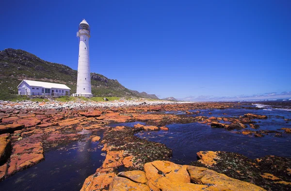 The Slangkop Lighthouse at Kommetjie, Western Cape — Stock Photo, Image