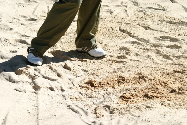 Golf in the sand — Stock Photo, Image