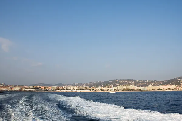 Leaving the Harbour in Cannes, France — Stock Photo, Image